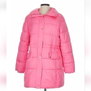 Talbot's Pink Puffer Coat, Size L EUC